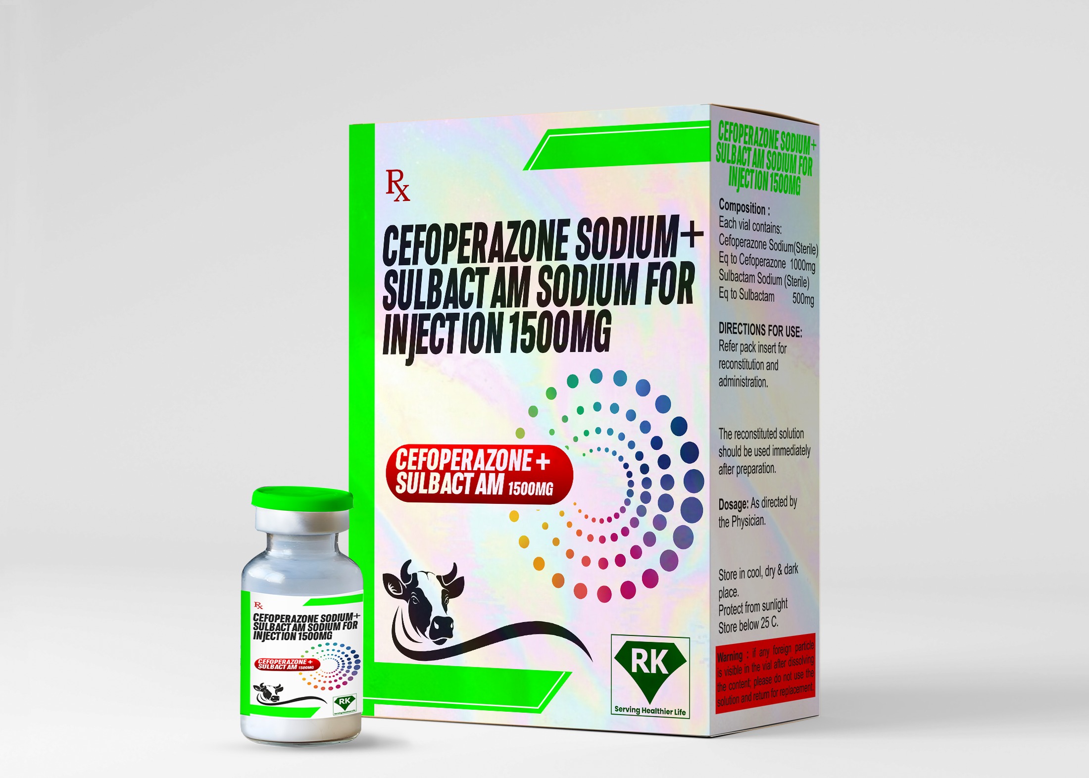 Cefoperazone Sodium & Sulbactam Sodium for Injection 1500mg